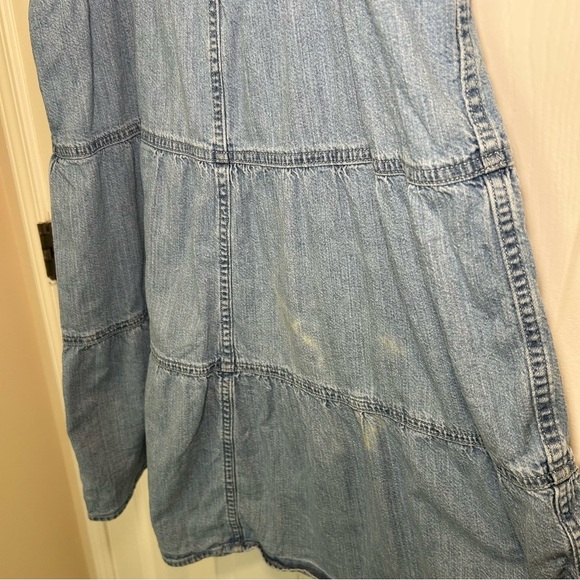 Levi’s Joni Cotton Tiered Chambray Denim Mini Dress - Picture 9 of 9